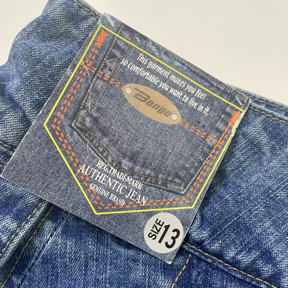 BONGO Denim Pleated Mini Skort - Blue - Picture 7 of 15